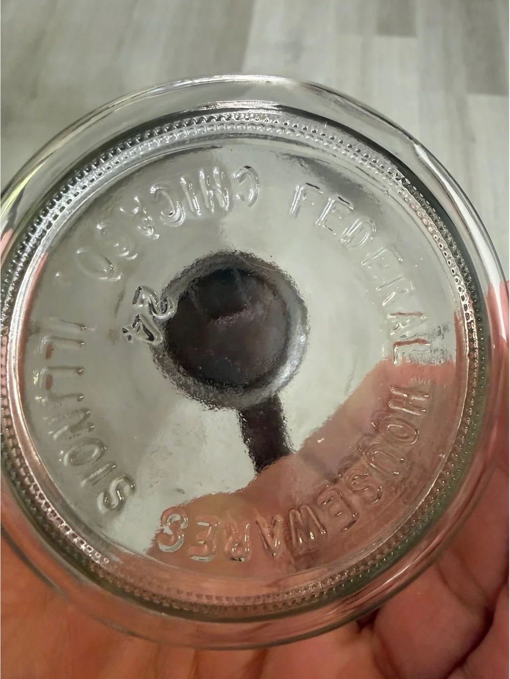 Vintage glass syrup dispenser